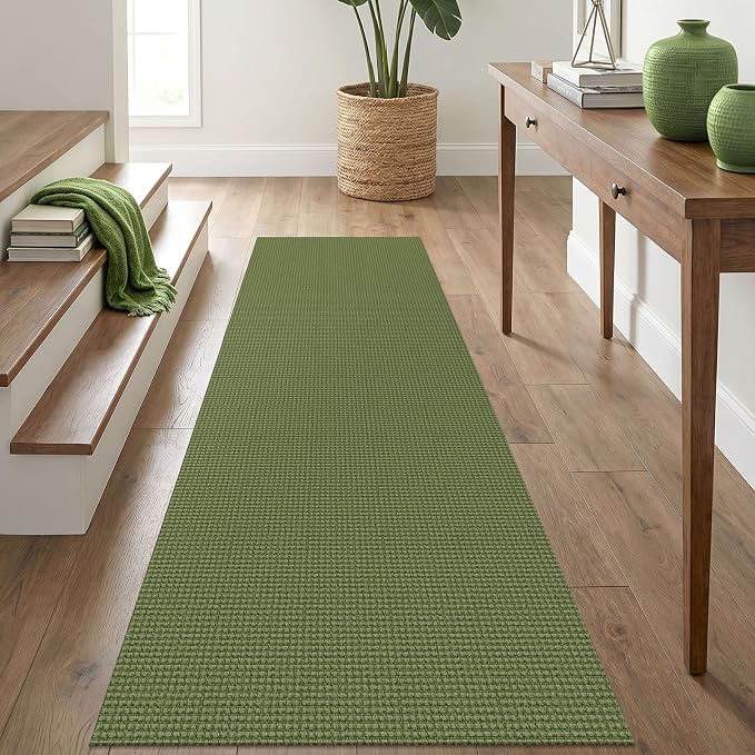 IOHOUZE Washable Runner Rug 2.6x8 Non Slip Rubber Backed Wide Hallway Runner by iOhouze
