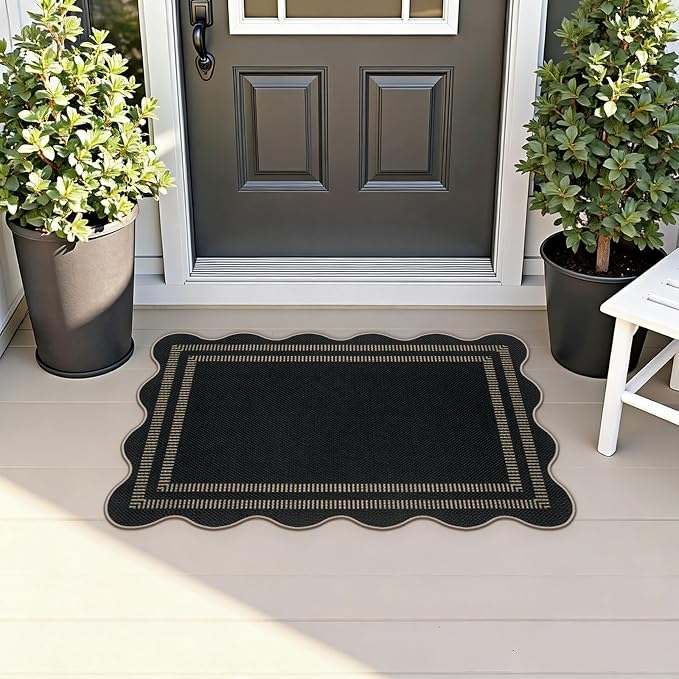 Easy Jute Outdoor Mats for Front Door, 2x3 Small Washable Kitchen Rugs - Image 3