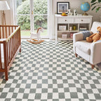 jinchan 6x9 Checkered Area Rugs - Image 3