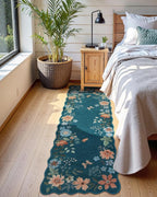 Lahome Floral Washable Runners for Hallways, 2x5 Kitchen Runner Rug Ultra-Thin - Image 3