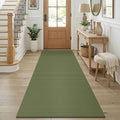 KOZYFLY Cotton Runners for Hallway 3x8, Wide Washable Runner Rug, Woven Non by KOZYFLY