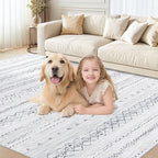 cotiled 8x10 Area Rugs Living Room Rug: Washable Boho Rugs - Image 5