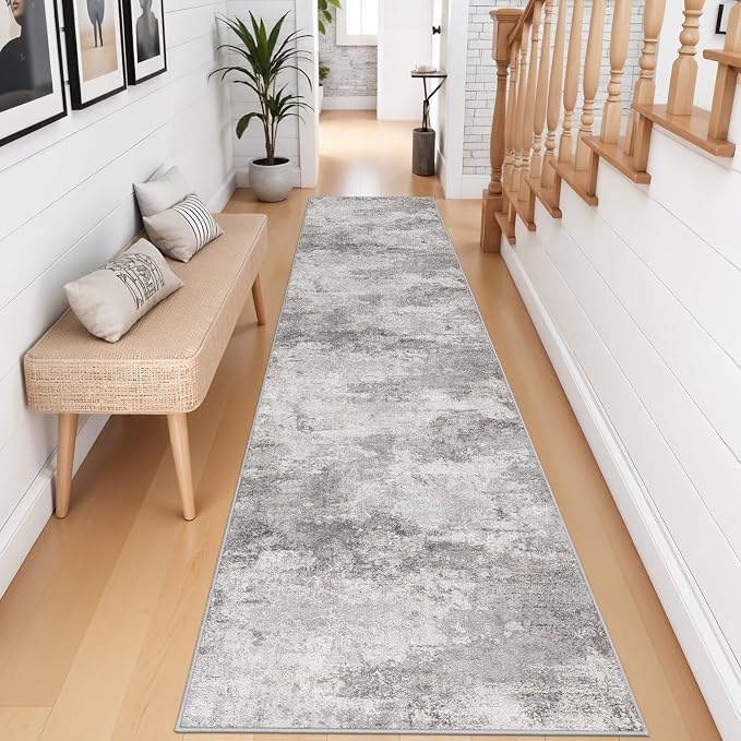 2'6x12 Extra Long Runner Rug : Washable Non-Slip Carpet - Image 4