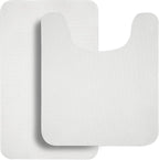 Bosap Bathroom Rugs Set 2 Pieces, Thin Bathroom Mats, Toilet Rugs, Quick Dry - Image 7