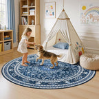 Lessymo 4FT Washable Round Area Rugs - Image 4