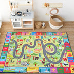 Terrug Kids Rug for Playroom & Classroom, Washable Nursery Carpet, Non-Slip - Image 8