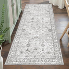 Grey Runner Rug for Hallways Kitchen 2x6, Non Slip Washable Rug - Image 6