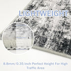 IOHOUZE Abstract Round Area Rug 6 Ft Washable Circle Rugs Large Round Rug Non - Image 6