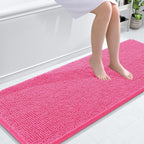 OLANLY Bathroom Runner Rugs 59x24, Soft Absorbent Chenille Bath Rugs, Rubber by OLANLY