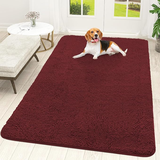 OLANLY Dog Door Mat for Muddy Paws 70x46, Absorbs Moisture and Dirt, Absorbent by OLANLY