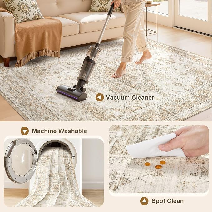 Washable Area Rugs 8x10, Soft Large 8x10 Rugs - Image 4