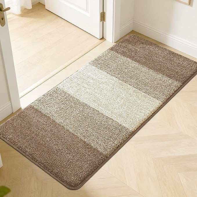 Kitinjoy Indoor Outdoor Door Mat, 50x30 Non-Slip Absorbent Dirt Trapper by Kitinjoy
