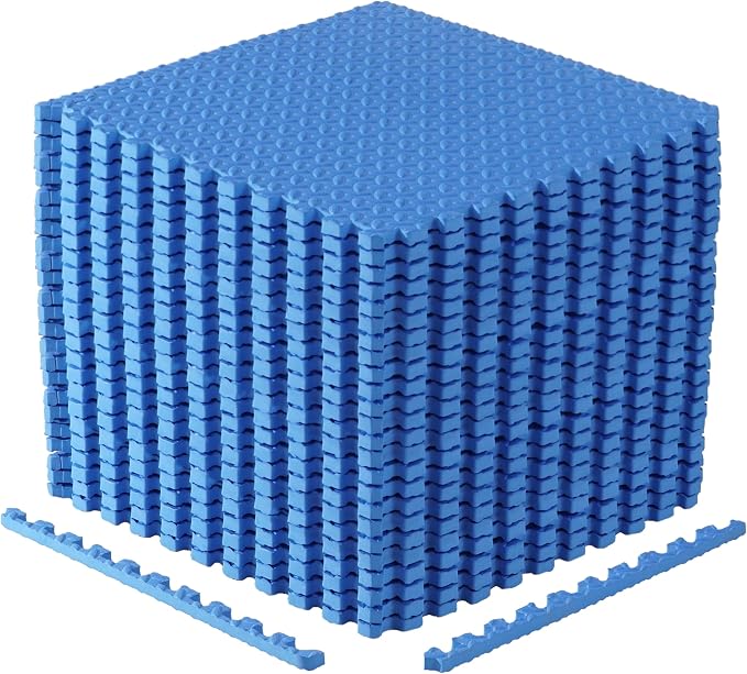 CAP Puzzle Exercise Mats | 3/4” Thick EVA Interlocking Foam Tiles by CAP