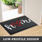 CozyBounty Black Door Mat Welcome Mats Home Non-Slip Doormat - Image 5