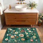 RELEANY Floral 2x3 Area Rugs Washable Print Boho Cute Carpet Non Slip Flower - Image 7