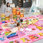 Kids Rugs for Playroom Bedroom Classroom Nursery, Non-Slip and Washable Rugs - Image 5