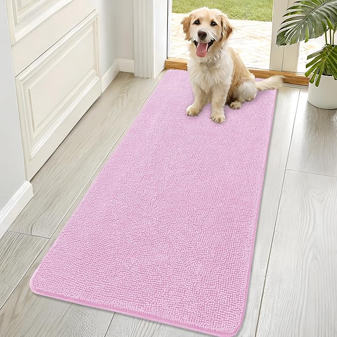 OLANLY Dog Door Mat for Muddy Paws 70x32, Absorbs Moisture and Dirt, Absorbent by OLANLY