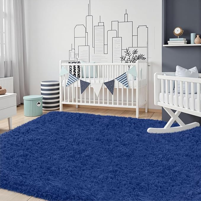 8x10 Area Rug for Living Room, Ultra Soft Fluffy Shag Rugs for Bedroom - Image 3
