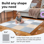 MioTetto Baby Play Mat, Soft Foam Floor Tiles - Image 2