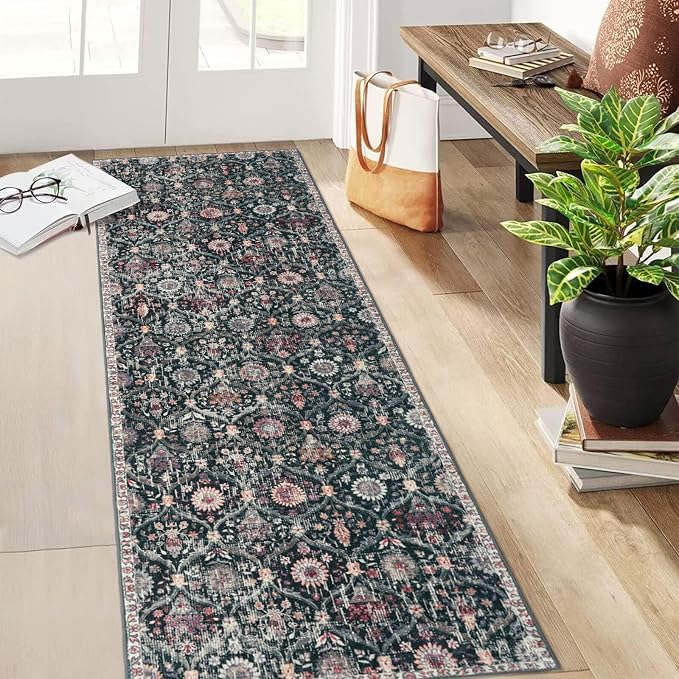 Lahome Moroccan Hallway Rug, Ultra-Thin Oriental Carpet by Lahome