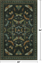 Hazo Haus Black and Green Rug 5x8 - Image 2