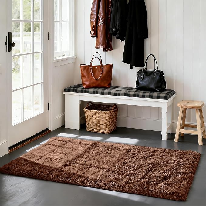 Soft Runner Rugs for Bedroom, Bedside Rug for Living Room Bedroom Room Home - Image 3