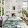 6x9 Area Rugs Washable Rug: Large Modern Abstract Living Room Rug Soft by GENTDRIZZ