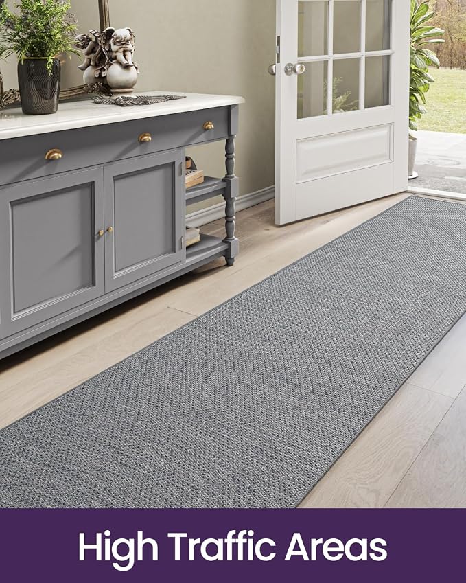 DEXI Hallway Runner Rug 2'4"x10', Non Slip Rubber Backed Runners Carpet - Image 8