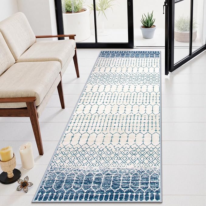 Lahome Runner Rug 2x8 Hallway Rug Runner Washable Non-Slip Kitchen Carpet - Image 2