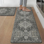 GENIMO Kitchen Mats for Floor 2PCs, Washable Anti Fatigue Mat for Cushioned by GENIMO