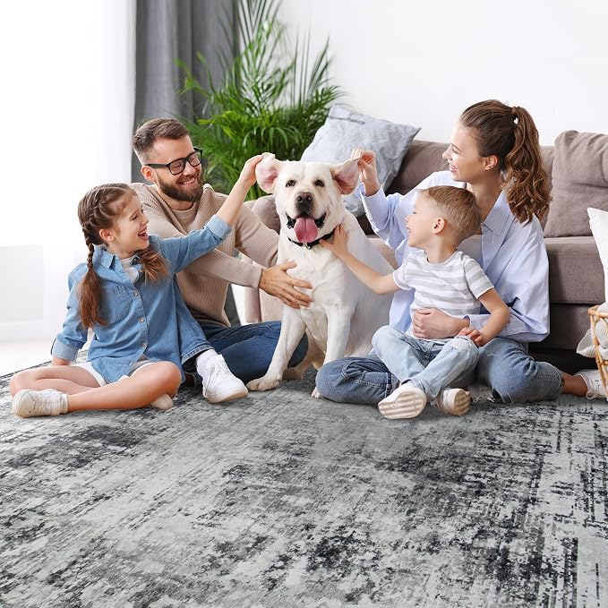 6x9 Area Rugs for Living Room Rug Washable: Modern Rug for Dining Room Bedroom - Image 7