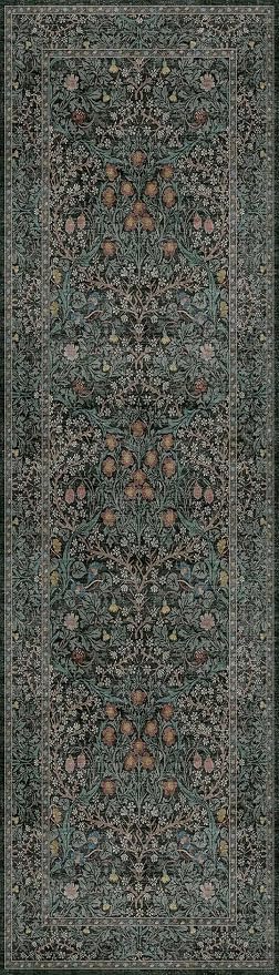 Dark Green 2x7 Long Washable Runner Rug Non Slip, Throw Rugs Runners - Image 2