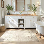 Toneed Abstract Area Rug Modern Washable Rug Soft Non Slip Rug Low Pile - Image 5