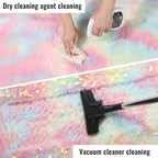 PAGISOFE Fluffy Vibrant Rainbow Rugs - Image 8
