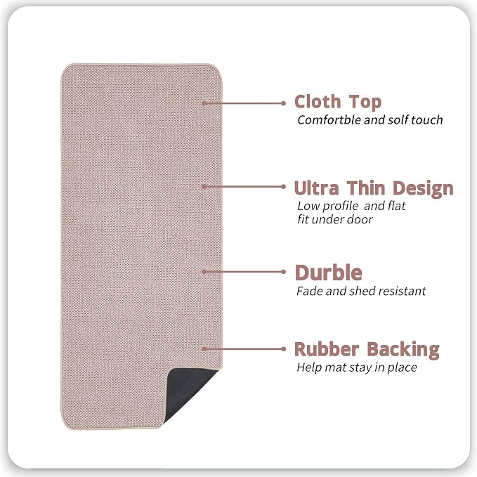 Bosap Bath Mat, Ultra Thin Bathroom Runner Rugs, Large Bath Mats - Image 2