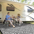 Outdoor Patio Plastic Straw Rug by Kalafun