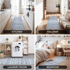 2x10 Runner Rug Machine Washable Non Slip Area Rug Distressed Neutral Moroccan - Image 7