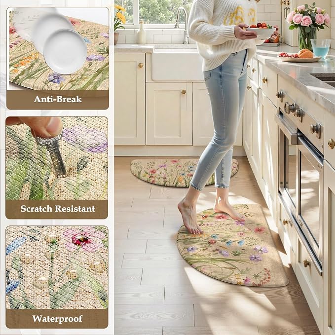KIMODE Kitchen Mats for Floor Anti Fatigue, Ergonomic Waterproof Standing Mats - Image 7