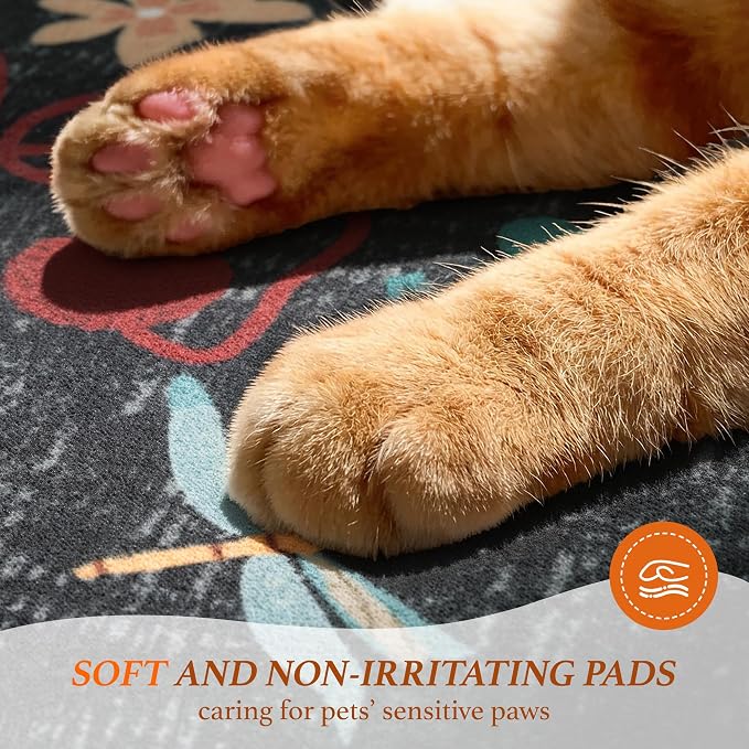LIANLAM 8x10 Cat Lover's Area Rug, Washable Large Rug - Image 8