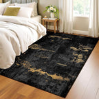 RELEANY Washable Area Rugs 4x5 Non-Slip Modern Abstract Soft - Image 3