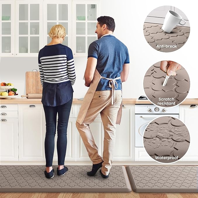 Kitchen Mat Cushioned Anti-Fatigue Floor Mat Water Resistant Non-Skid Kitchen - Image 6