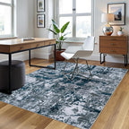 4x6 Area Rugs for Living Room Rug Washable: Abstract Rug for Dining Room - Image 3