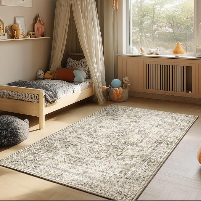 Machine Washable Throw Rugs for Entryway: Door Mat Indoor Entrance 4x6 Small - Image 5