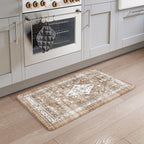 Collive Anti Fatigue Mats for Kitchen Floor, Boho Cushioned Waterproof Kitchen by Collive