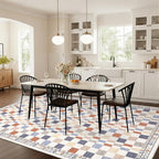 GarveeHome 8x10 Rug for Bedroom Modern Colorful Checkered Rug for Living Room - Image 8