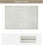 Srugn Washable Rugs 5x7 Area Rugs - Image 2