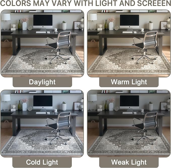 36"x48" Office Chair Mat for Hardwood Tile Floor, Under Desk Carpet Protector - Image 6