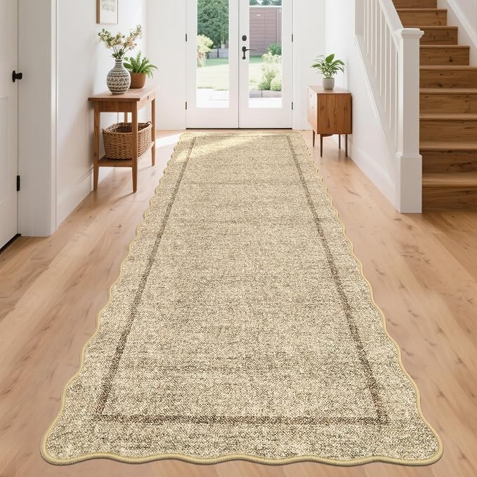 GarveeHome Scalloped Runner Rug by GarveeHome