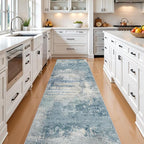 Abstract Rug Runners 2x8 Washable: Modern Rugs Non Slip - Image 3