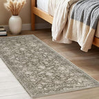 KILOCOCO Hallway Runner 2x5 Kitchen Runner Rug Printed Vintage Floral Washable - Image 3